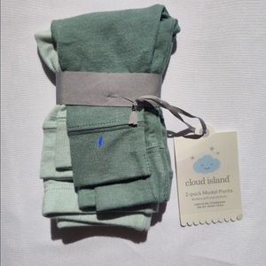 Baby 2pk Modal Blend Pants - Cloud Island™ Green